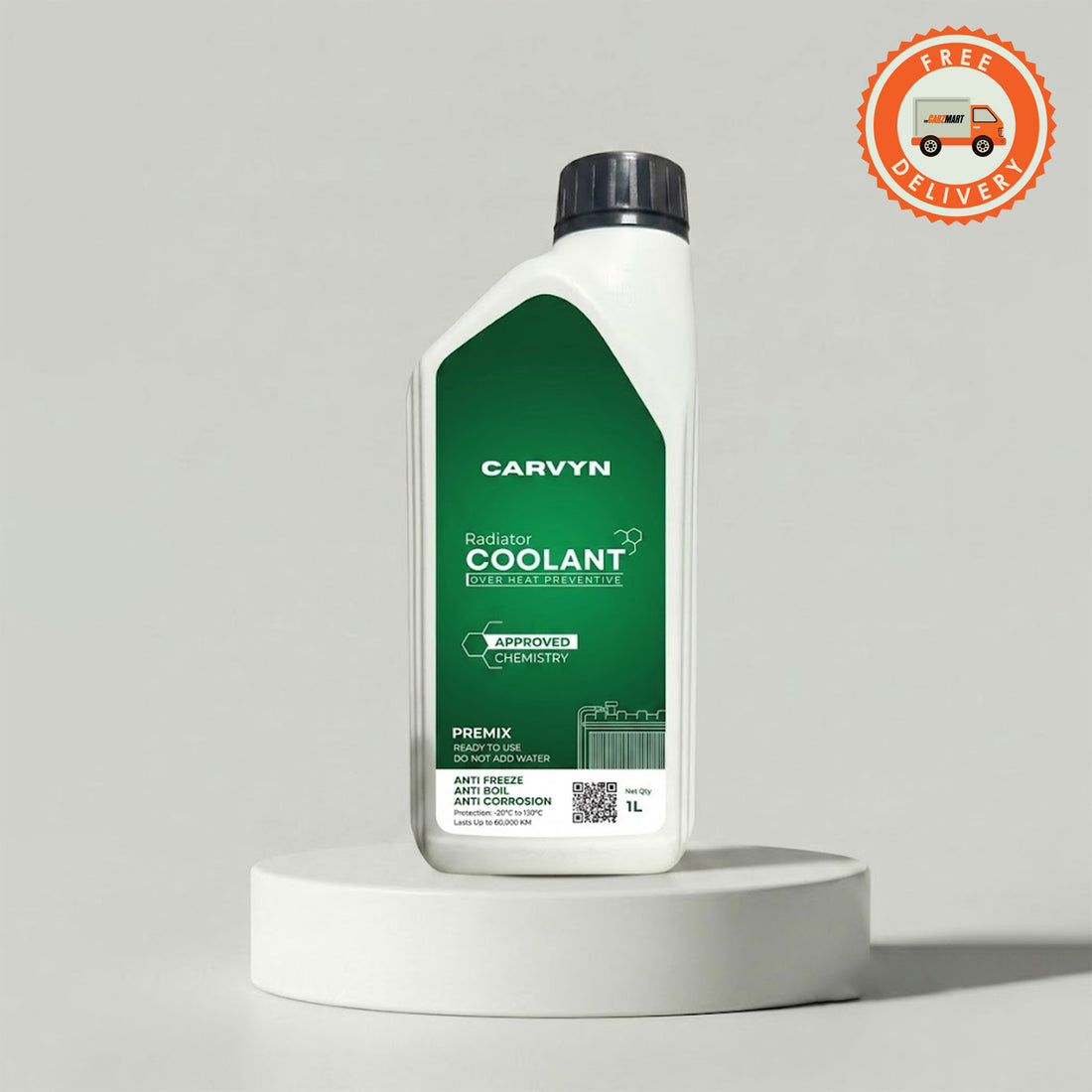 Carvyn Green Premix Radiator Coolant – Advanced Overheat Preventive &amp; Protection