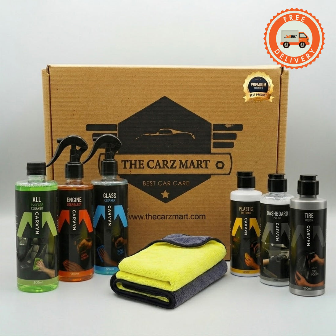 All-in-One Ultimate Car Care Kit (Pack of 6 Premium Solutions)