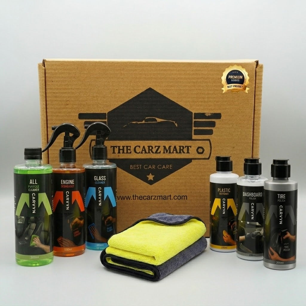 All-in-One Ultimate Car Care Kit (Pack of 6 Premium Solutions)