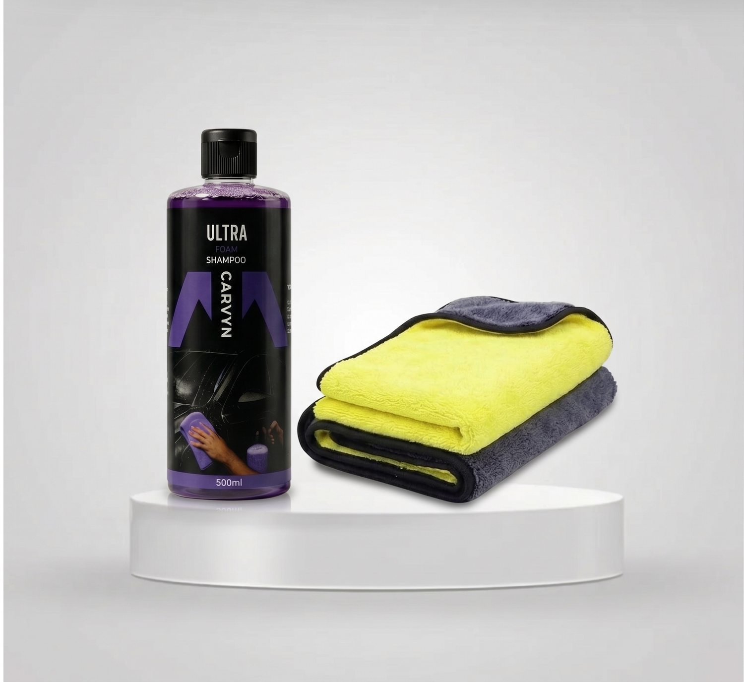 Essential Wash Bundle (Ultra Foam Shampoo + Premium Microfiber)