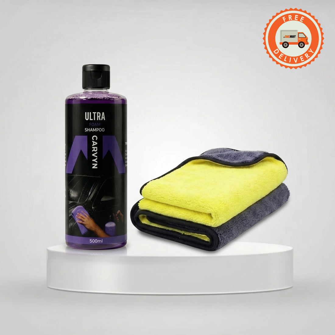 Essential Wash Bundle (Ultra Foam Shampoo + Premium Microfiber)